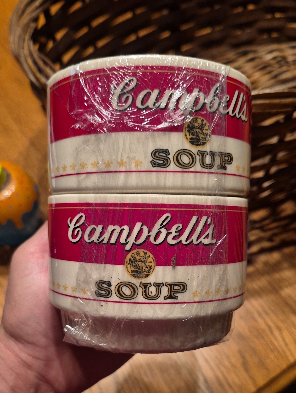 Red Campbell's Soup Stackable Bowls - Set of 2